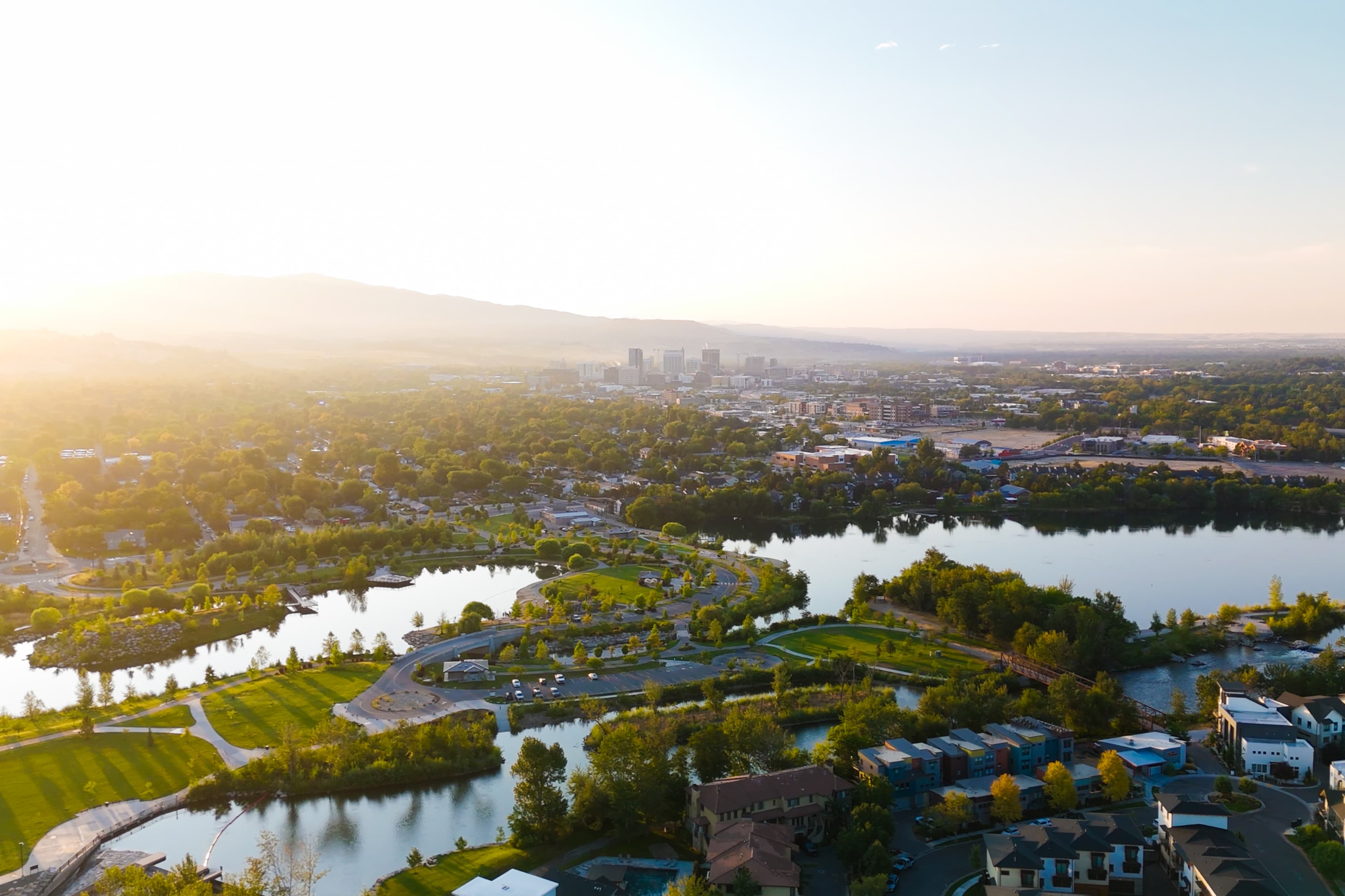 Boise, Idaho ariel view